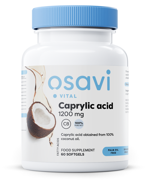 Osavi Caprylic Acid, 1200mg - 60 softgels | High-Quality Sylwetka | MySupplementShop.co.uk