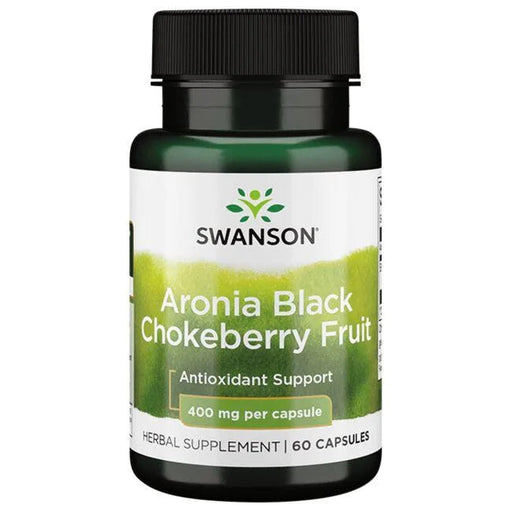 Swanson Aronia Black Chokeberry Fruit, 400mg - 60 caps | High-Quality Health and Wellbeing | MySupplementShop.co.uk