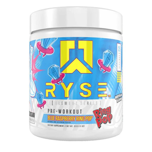 Pre-Workout - Element Series, Blue Raspberry Ring Pop - 313g by RYSE at MYSUPPLEMENTSHOP.co.uk