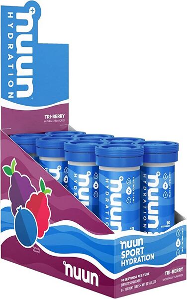 Sport Hydration, Tri-Berry - 8 x 10 count tubes by Nuun at MYSUPPLEMENTSHOP.co.uk